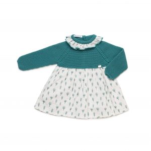 Vestido Niña Cuerpo Punto Árboles Juliana 25644