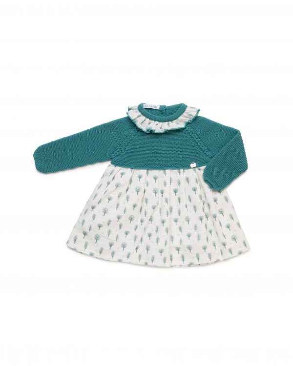Vestido Niña Cuerpo Punto Árboles Juliana 25644
