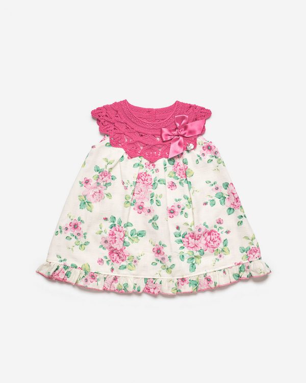 Vestido Cuerpo Redondo Flores Juliana J7117