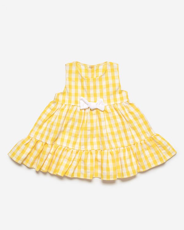 Vestido Niña 2 Volantes Cuadros Juliana J7129