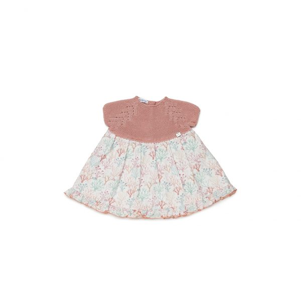 Vestido Niña Cuerpo Punto Corales Juliana 24114