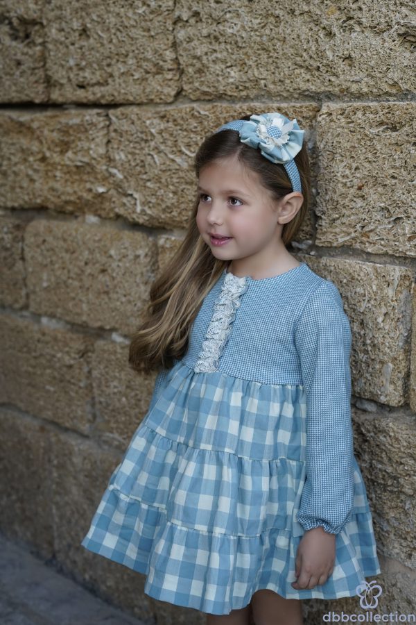 Vestido Niña Pata Gallo Dbb Collection 22118 - Imagen 3