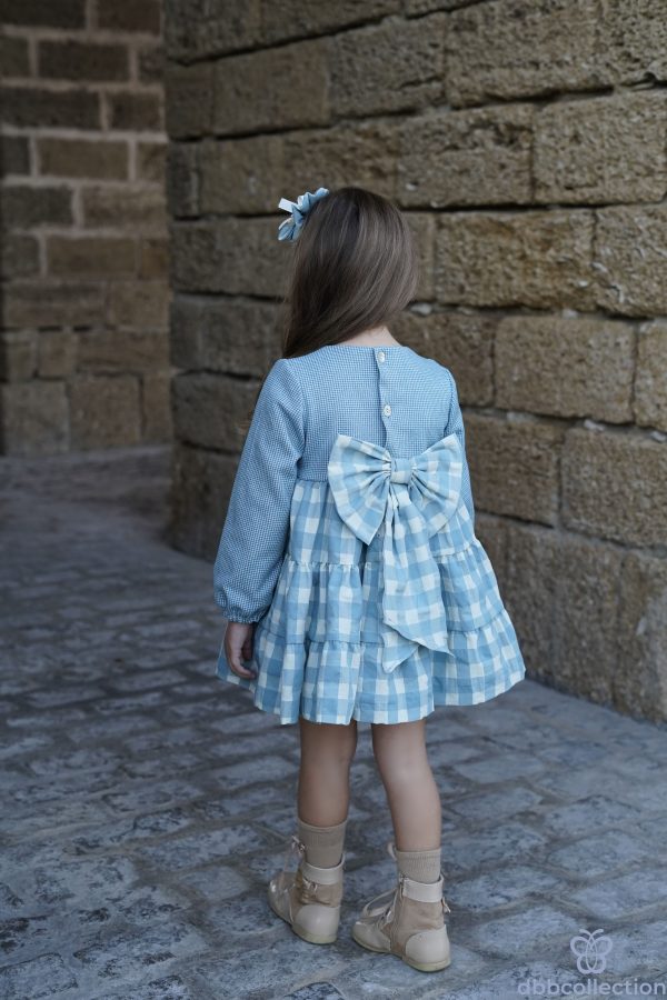 Vestido Niña Pata Gallo Dbb Collection 22118 - Imagen 2