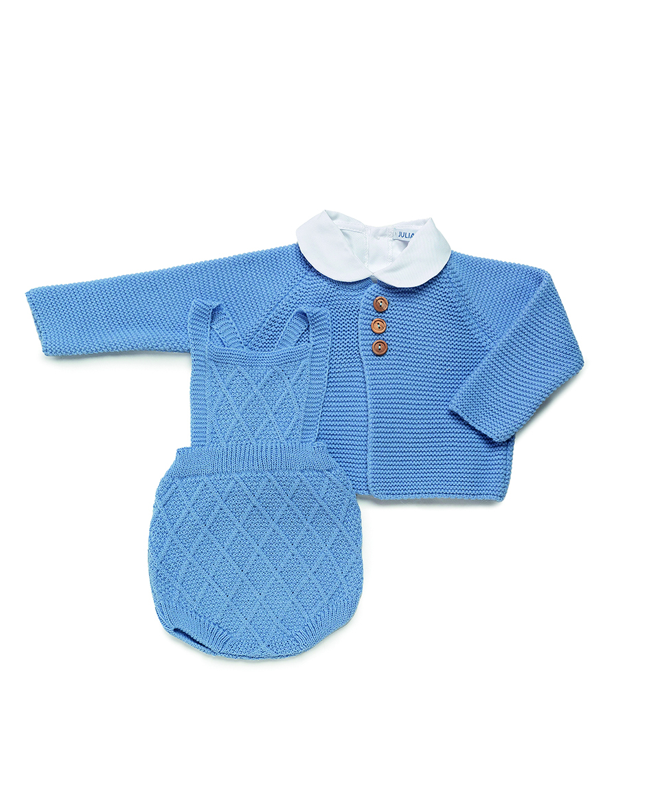 Conjunto 3 Piezas Bebé Peto Punto Juliana 24603