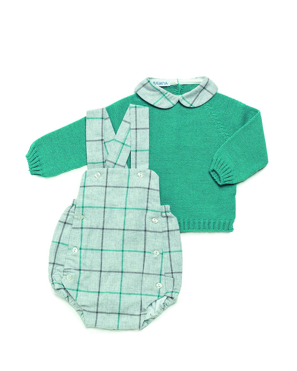 Conjunto Bebé Peto Cuadros Juliana 24609