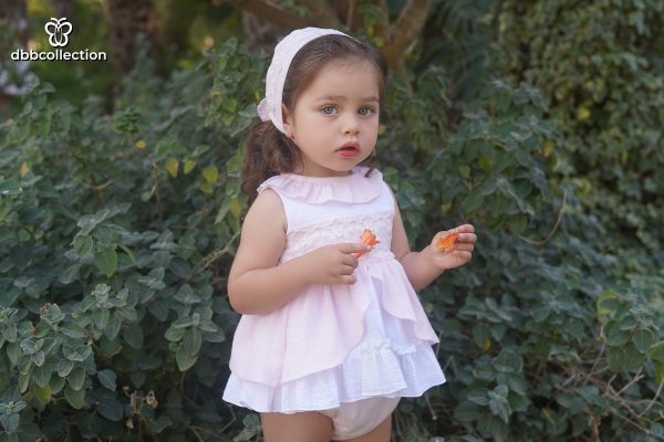 Jesusito Niña Blanco y Rosa Dbb Collection 22701