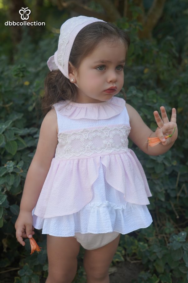 Jesusito Niña Blanco y Rosa Dbb Collection 22701 - Imagen 3