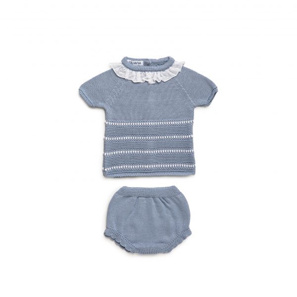 Conjunto Bebé Braga Punto Lines Motas Juliana 25063