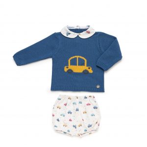 Conjunto Bebé Pantalón Tela Coche Juliana 25584