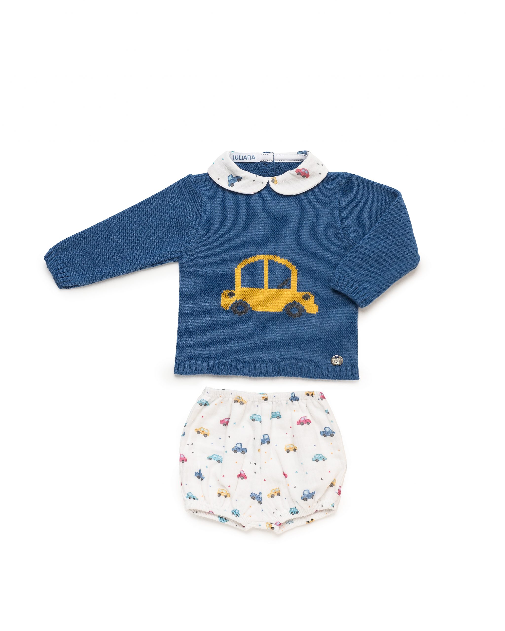 Conjunto Bebé Pantalón Tela Coche Juliana 25584