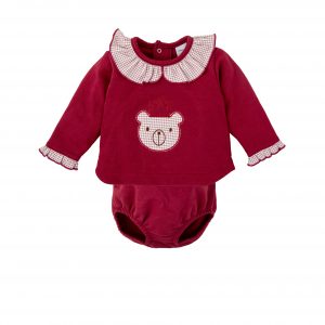 Conjunto Bebé Felpa Osito Nevada Babidu 41123