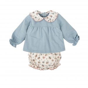 Conjunto Bebé Felpa Flores Mahonia Babidu 41652