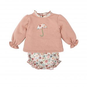 Conjunto Bebé Felpa Paraguas Horizonte Babidu 43653