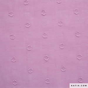 Tela por metros Katia PRD2 Plumeti Retro Dots Cotton Fair Aqua Rosa