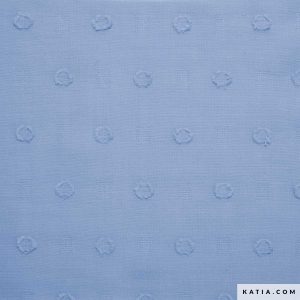 Tela por metros Katia PRD2 Plumeti Retro Dots Cotton Fair Aqua Azul
