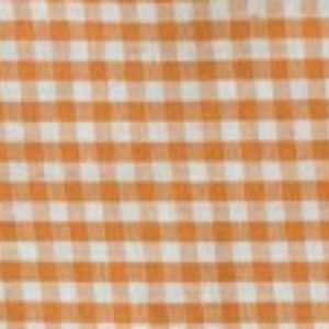 Tela por metros popelín algodón Cuadro Vichy Pequeño 4003-Naranja