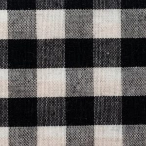 Tela por metros popelín algodón Cuadro Vichy Grande 1000-Negro