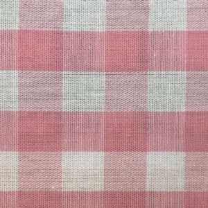Tela por metros popelín algodón Cuadro Vichy Grande 4011-Rosa Palo