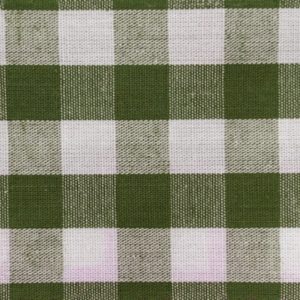 Tela por metros popelín algodón Cuadro Vichy Grande 6008-Verde Hierba