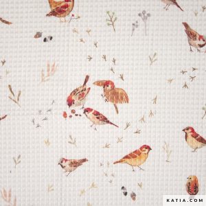 Tela por metros Katia 2312-3 Baby Birds